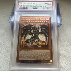 PSA 9 YuGiOh Red-Eyes Darkness Metal Dragon Quarter Century Secret Rare 1st Ed - Image 1