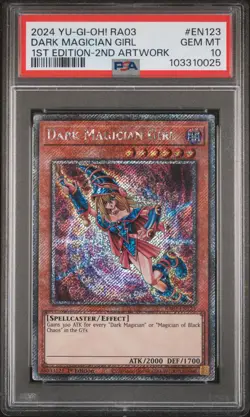 2024 YU-GI-OH! RA03-QUARTER CENTURY BONANZA #EN123 DARK MAGICIAN GIRL PSA 10 - Image 1