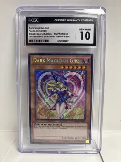 Yu-Gi-Oh! Dark Magician Girl 1st Edition SECRET RARE DSOD MVP1-ENS56 PSA 10 - Image 1