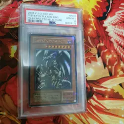 YuGiOh Red Eyes Black Metal Dragon PSA10 Ultra Rare Collector Card - Image 1