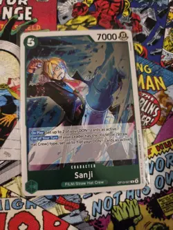 Sanji OP13-027 Carrying On His Will Foil One Piece TCG NM - Image 1