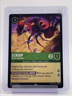 SCROOP 2024 DISNEY LORCANA AZURITE SEA SUPER RARE Q4385 - Image 1