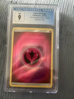 2019 Pokemon Fairy Energy Reverse Holo Card CGC 9 MINT - Image 1