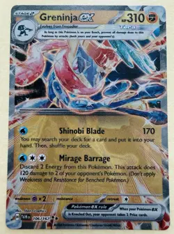 Greninja ex 106/167 Metal Card (GameStop Exclusive) - Pokemon TCG Card [NM] - Image 1