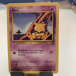 1995, 96, 98 Pokemon Card ** Abra ** - Base Set No. 43/102 - Common - Image 1