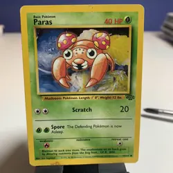 Paras 59/64 Pokemon TCG Jungle 1st Edition 1995 WOTC Common Vintage LP Card - Image 1