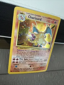 Charizard Base Set 2 Holo Rare Card 4/130 Damaged Condition SEE PICTURES - Image 3