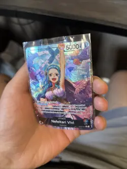 Nefeltari Vivi OP04-001 Alternate Art Leader One Piece Card English Damaged - Image 1