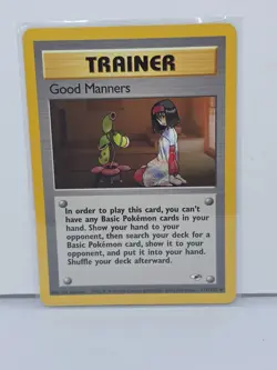 Pokemon Card Gym Heroes Good Manners 111/132 Unlimited Uncommon - Image 1