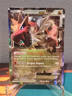 Tyrantrum EX XY70 Black Star Promo Pokemon Card MP See Description - Image 1