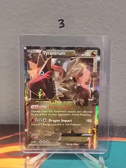 Tyrantrum EX XY70 Black Star Promo Pokemon Card MP See Description - Image 5