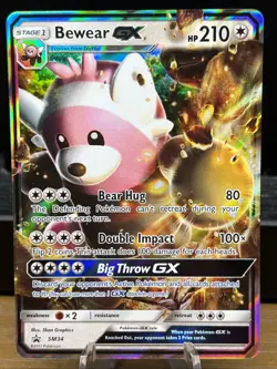 Bewear GX SM34 NM Holo Foil Promo Rare Pokemon Card - Image 1