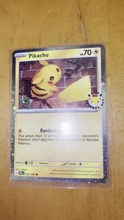 MAJOR HOLO BLEED Pikachu #051 SWIRLS Pokemon Day 30th Anniversary Promo Card - Image 2