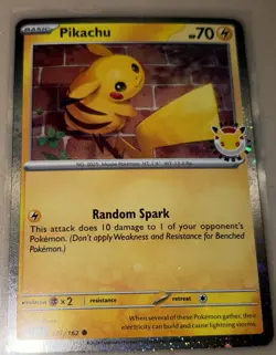 MAJOR HOLO BLEED Pikachu #051 SWIRLS Pokemon Day 30th Anniversary Promo Card - Image 4