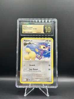 Pokemon Aipom Majestic Dawn 51/100 CGC Pristine 10 Graded Card 2008 English - Image 1