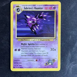 Sabrina's Haunter 58/132 Gym Heroes Pokemon Card - Image 1
