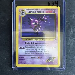 Sabrina's Haunter 58/132 Gym Heroes Pokemon Card - Image 3