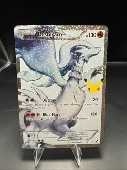Pokemon Reshiram Full Art Holo Card 113/114 Celebrations Classic Collection A - Image 2
