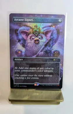 Arcane Signet 7068 Confetti Foil (NM) - MTG Secret Lair x Furby - Image 1