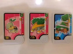 Turtwig Grotle Torterra Mezastar Frienda Pokemon Card Japanese Pick Tag Tip - Image 1