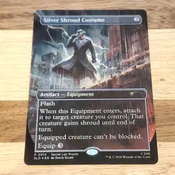 1x Silver Shroud Costume, Foil - Fallout Secret Lair 0915, Magic MTG LP 001 - Image 1