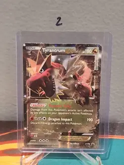 Tyrantrum EX XY70 Black Star Promo Pokemon Card MP See Description - Image 5