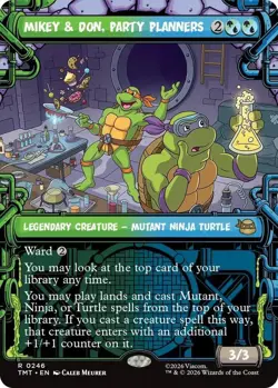 Mikey & Don, Party Planners (Showcase) R Teenage Mutant Ninja Turtles 246 NM - Image 1