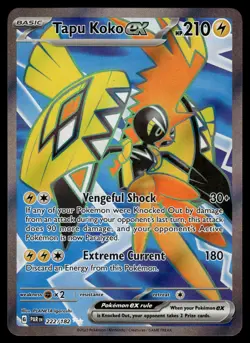 Tapu Koko ex 222/182 SV04: Paradox Rift Pokemon - Image 1