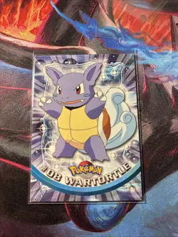 Topps Pokemon Wartortle #08 1999 TV Animation Edition Non Holo Green Logo - Image 1