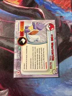 Topps Pokemon Wartortle #08 1999 TV Animation Edition Non Holo Green Logo - Image 2