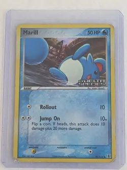🌊 Marill - 76/113 - Stamped Holo - EX Delta Species Pokemon 2005 TCG Vintage - Image 3