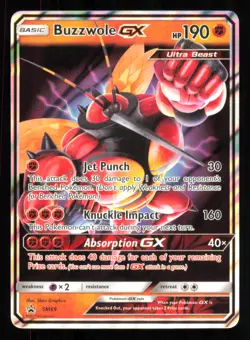 Buzzwole GX SM - Crimson Invasion 57/111 - Ultra Rare Pokemon TCG NM - Image 1
