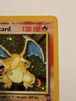 Pokemon Base Set 2 Holofoil Card - Charizard 4/130 Heavily Played Swirl - Image 5