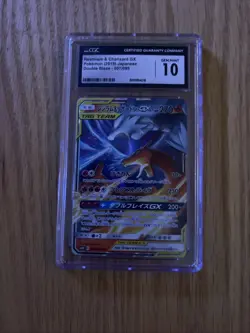 Pokemon Reshiram & Charizard GX Double Rare Holo 016/173 Tag Team CGC 10 Japane… - Image 1