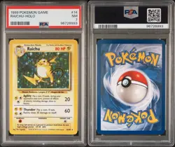 1999 POKEMON GAME Raichu HOLO PSA 7 NM #14 ~~NoALEx6993 - Image 3