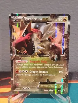 Tyrantrum EX XY70 Black Star Promo Pokemon Card MP See Description - Image 1
