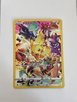 Pokemon Pikachu TCG Full Art Secret Rare Holo Card 160/159 Crown Zenith - Image 1