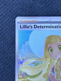 Lillie's Determination NM LP Mega Evolution SIR 184 Trainer Supporter Pokemon - Image 3