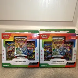 Pokemon TCG First Partner Illustration Collection Series 1 Promo Packs Lot of 2 - Image 1