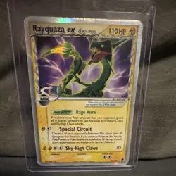 Pokemon Rayquaza ex Delta Species 97/101 EX Dragon Frontiers Holo Rare EX 110HP - Image 1