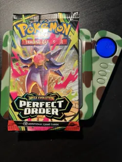 22.6g HEAVY Pokemon TCG: Mega Evolutions PERFECT ORDER Booster Pack - Starmie - Image 1
