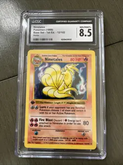 1999 Pokemon Ninetales 1st Edition Base Set CGC 8.5 - Image 1