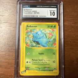 2002 Pokemon Expedition Bulbasaur #94 CGC 10 GEM MINT - Image 1