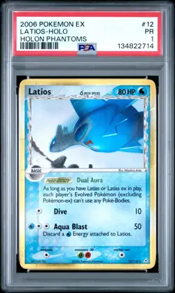 PSA 1 PR 2006 Pokemon EX Holon Phantoms Latios Holo Foil Rare 12/110 - Image 1