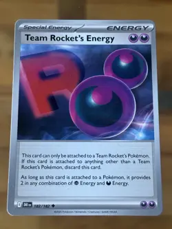 Team Rockets Energy 182/182 Destined Rivals Pokemon TCG Buy 2 Get 1 Free - Image 1