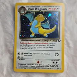 Pokemon Dark Dragonite 5/82 Team Rocket Holo Rare 70 HP 2000 English - Image 1