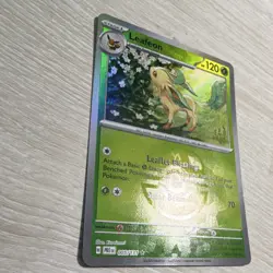 Pokemon Leafeon 120HP Rare Master Ball 005/131 Prismatic Evolutions Holo 70 Pow… - Image 2