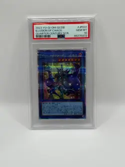 2023 YuGiOh! QCDB Illusion of Chaos Quarter Century SCR -JP031 PSA 10 GEM MINT - Image 1