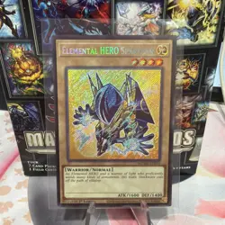 YUGIOH Elemental HERO Sparkman MZMU-EN059 Secret Rare 1st Ed Near Mint - Image 1