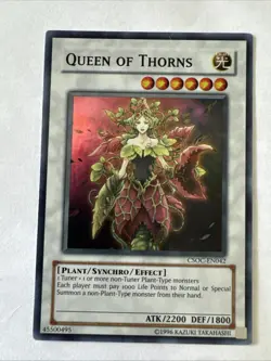 Queen of Thorns [CSOC-EN042] Super Rare Unlimited Edition VLP YuGiOh - Image 1